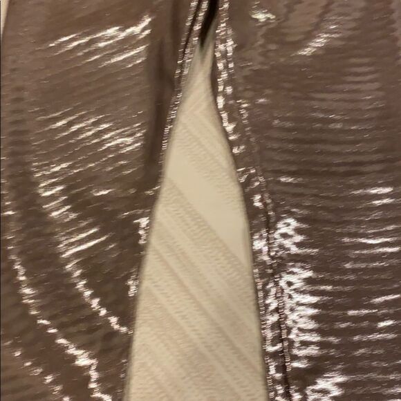 Koral Shimmer Stripe Tan Full Length Leggings - Picture 5 of 7